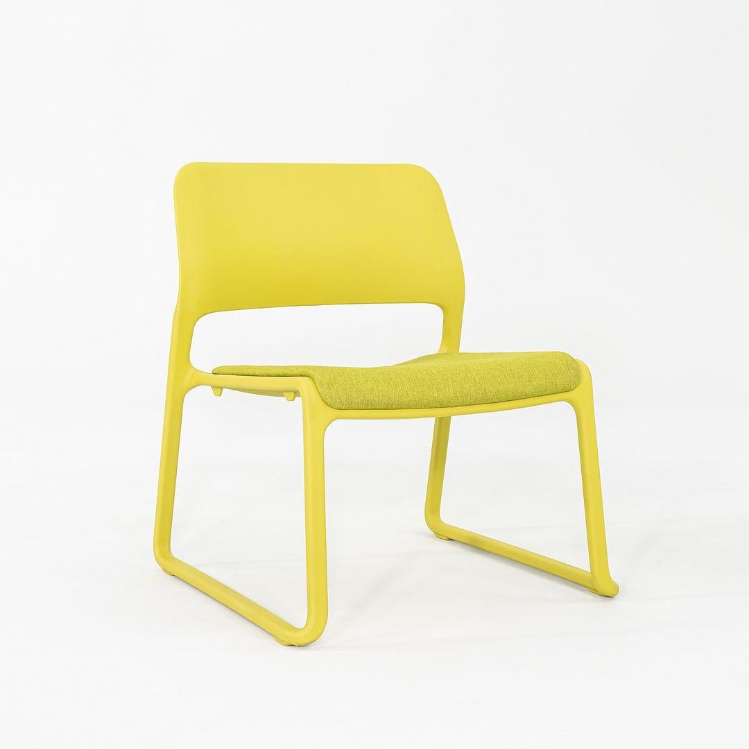 2010s Set of Four Don Chadwick Spark Lounge Stacking Chairs in Lime Green For Sale 3