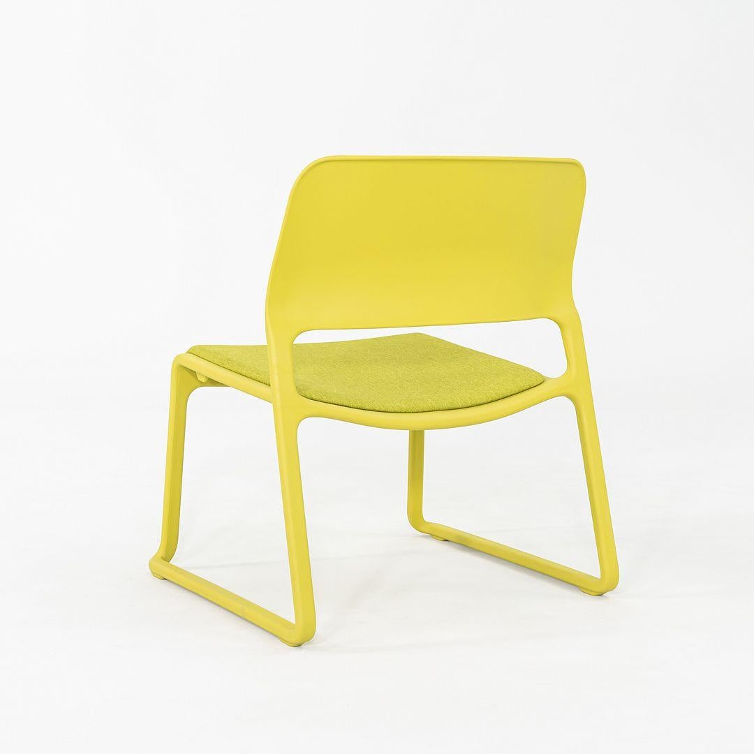 2010s Set of Four Don Chadwick Spark Lounge Stacking Chairs in Lime Green For Sale 4