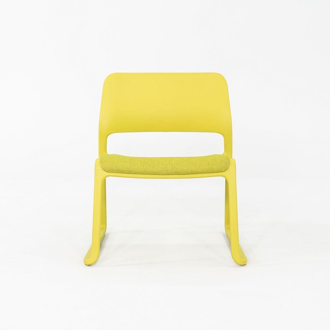 2010s Set of Four Don Chadwick Spark Lounge Stacking Chairs in Lime Green For Sale 5