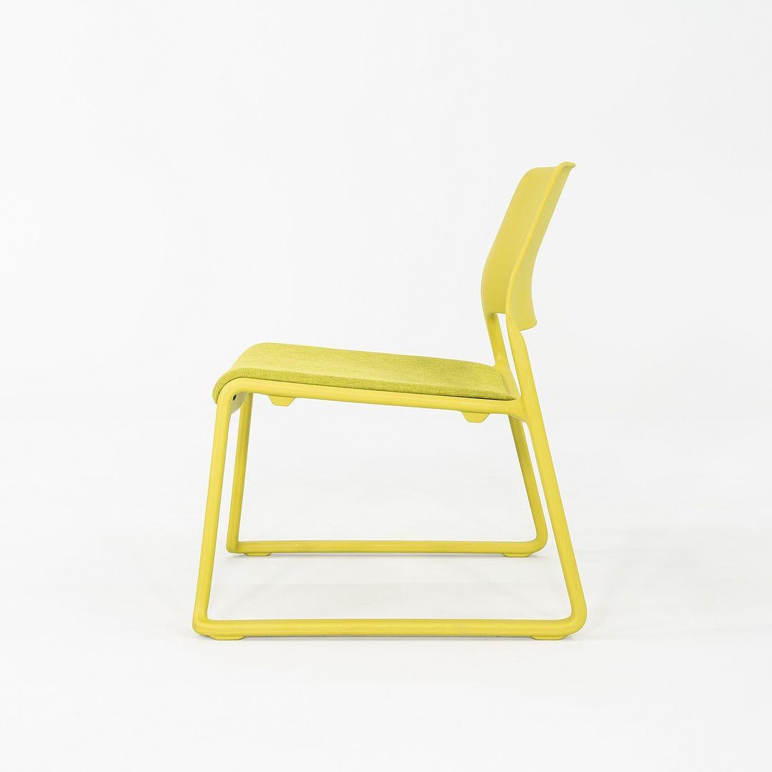 Foam 2010s Set of Four Don Chadwick Spark Lounge Stacking Chairs in Lime Green For Sale