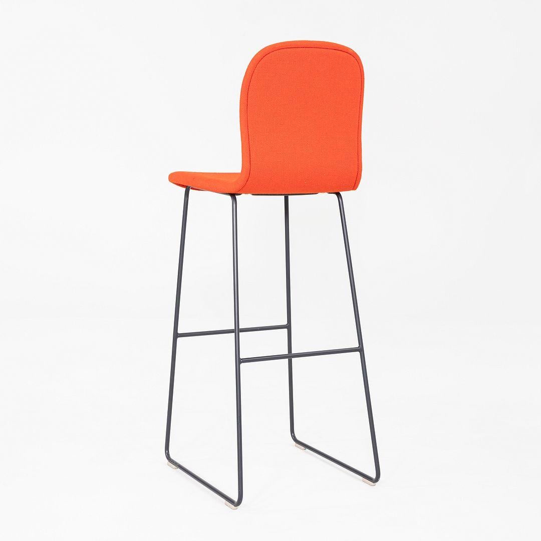 2010s Set of Four Jasper Morrison for Cappellini Tate Bar Stools in Red Fabric im Zustand „Gut“ im Angebot in Philadelphia, PA