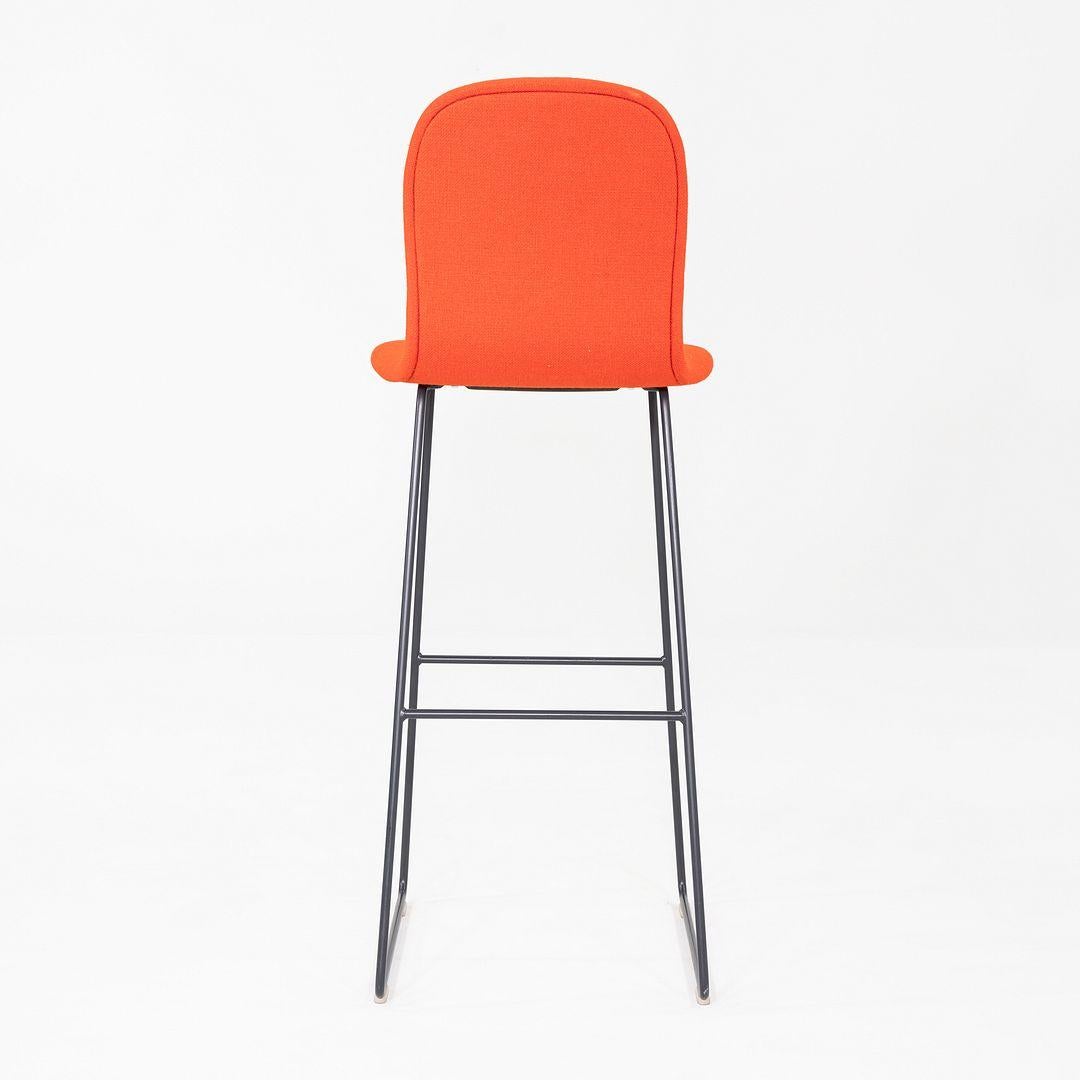 2010s Set of Four Jasper Morrison for Cappellini Tate Bar Stools in Red Fabric (21. Jahrhundert und zeitgenössisch) im Angebot