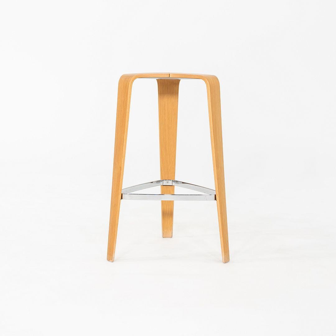 2010s Set of Four Tre Bar Stools by Jehs & Laub for Davis in Oak en vente 3