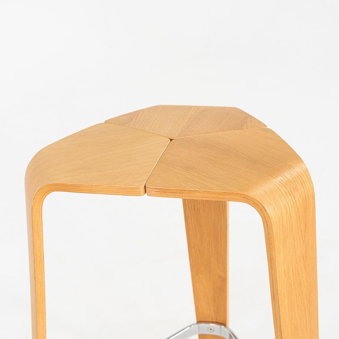 2010s Set of Four Tre Bar Stools by Jehs & Laub for Davis in Oak en vente 5
