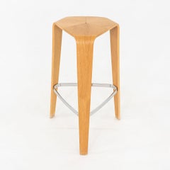 2010s Set of Four Tre Bar Stools by Jehs & Laub for Davis in Oak
