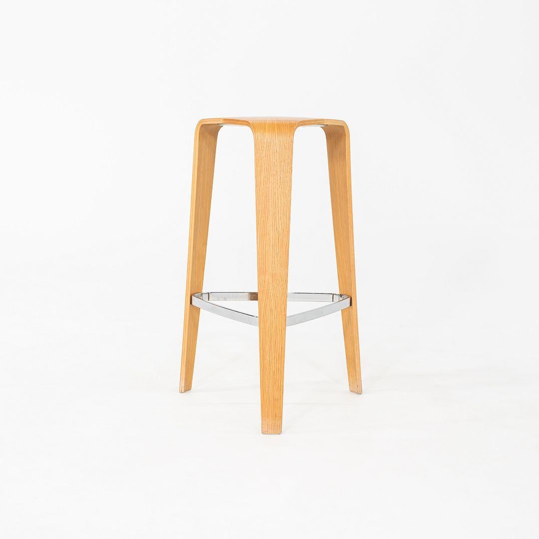 2010s Set of Four Tre Bar Stools by Jehs & Laub for Davis in Oak en vente 1