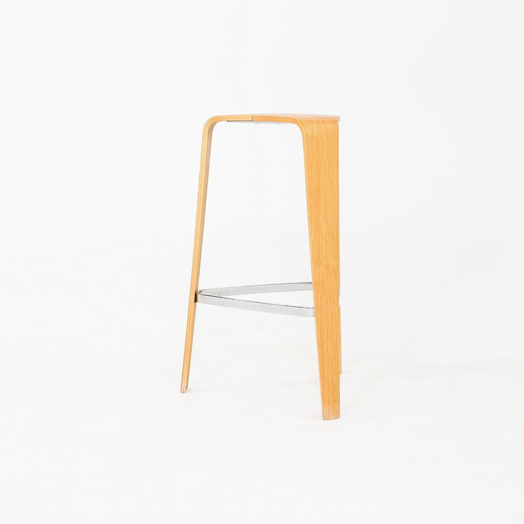 2010s Set of Four Tre Bar Stools by Jehs & Laub for Davis in Oak en vente 2