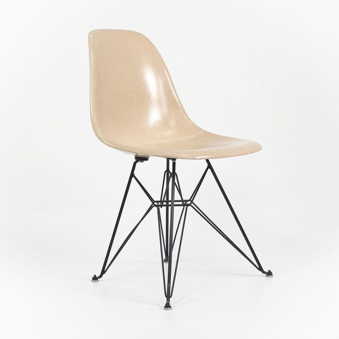 2010s Set of Three Modernica Fiberglass DSR Chairs w/ Metal Eiffel Tower Bases In Good Condition For Sale In Philadelphia, PA