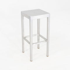 2010s Set of Three Philippe Starck for Emeco Bar Stools in Brushed Aluminum
