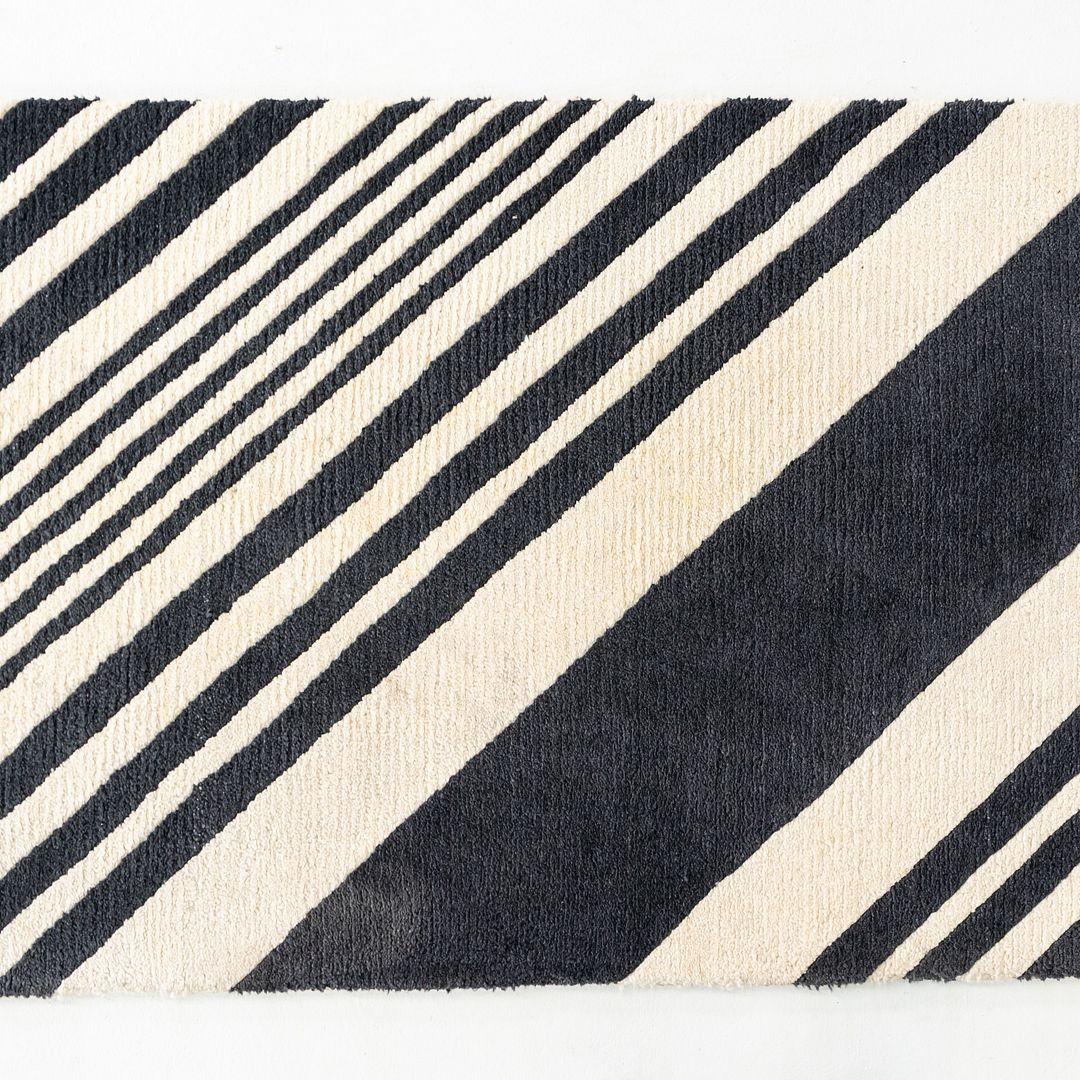 2010s Sue Timney für The Rug Company Bias Cut Teppich 96x30