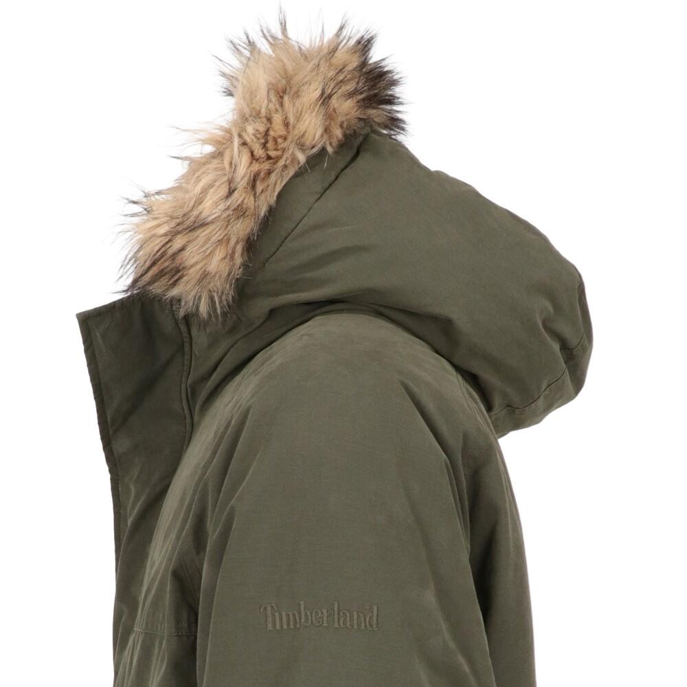 Men's 2010s Timberland Vintage military green padded parka For Sale