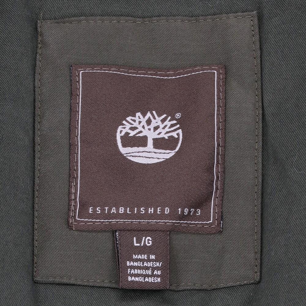 2010s Timberland Vintage military green padded parka For Sale 3