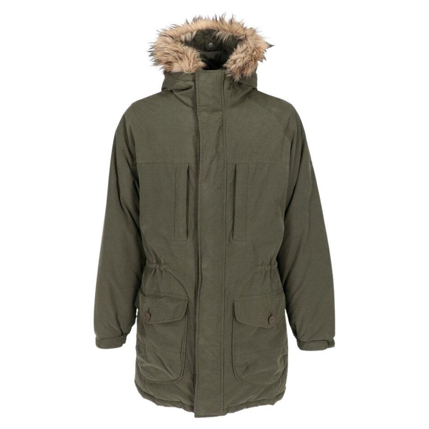 2010s Timberland Vintage military green padded parka For Sale at 1stDibs