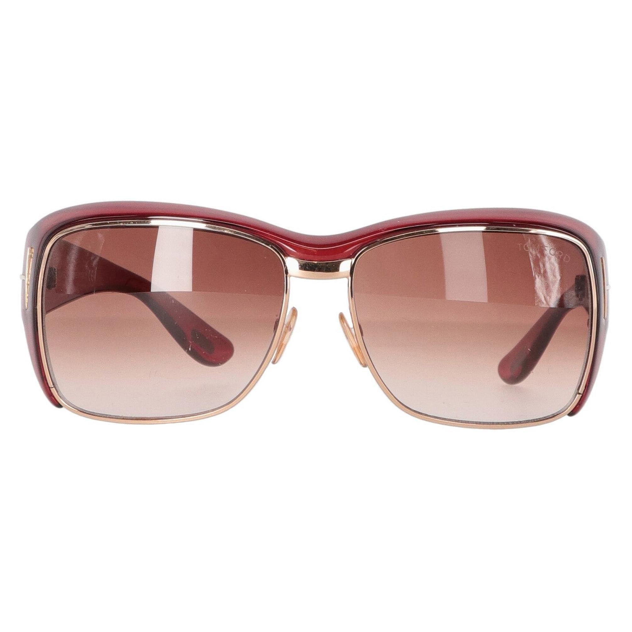 2010s Tom Ford Red Sunglasses For Sale
