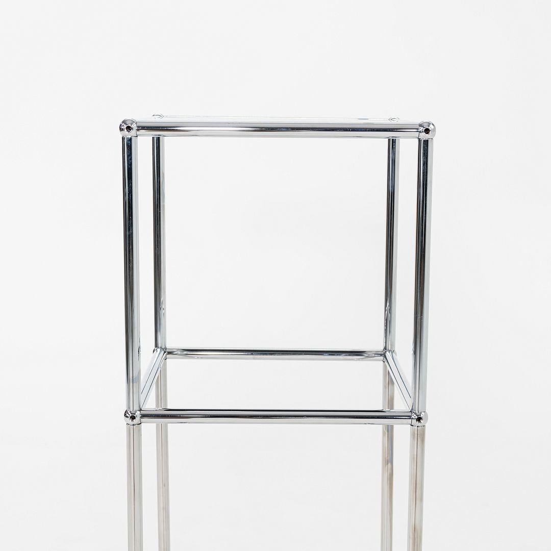 2010s USM Haller Pedestals in Chrome and Black 46x14x14