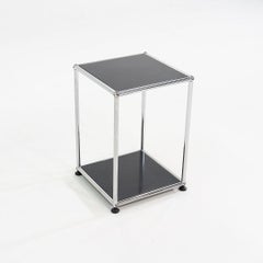 2010s USM Haller Second Cycle Side Table in Black 14 x 14 x 21