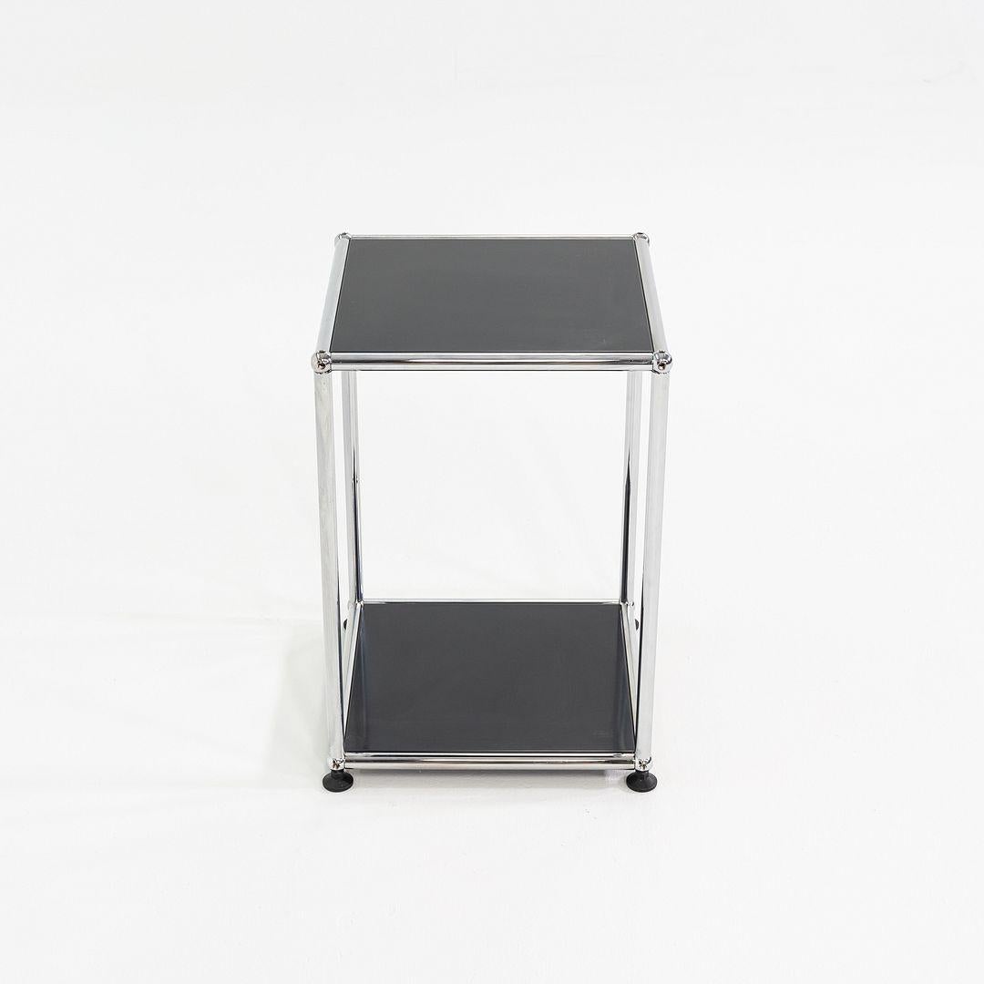 XXIe siècle et contemporain 2010s USM Haller Table d'appoint de second cycle en noir 14 x 14 x 21 en vente