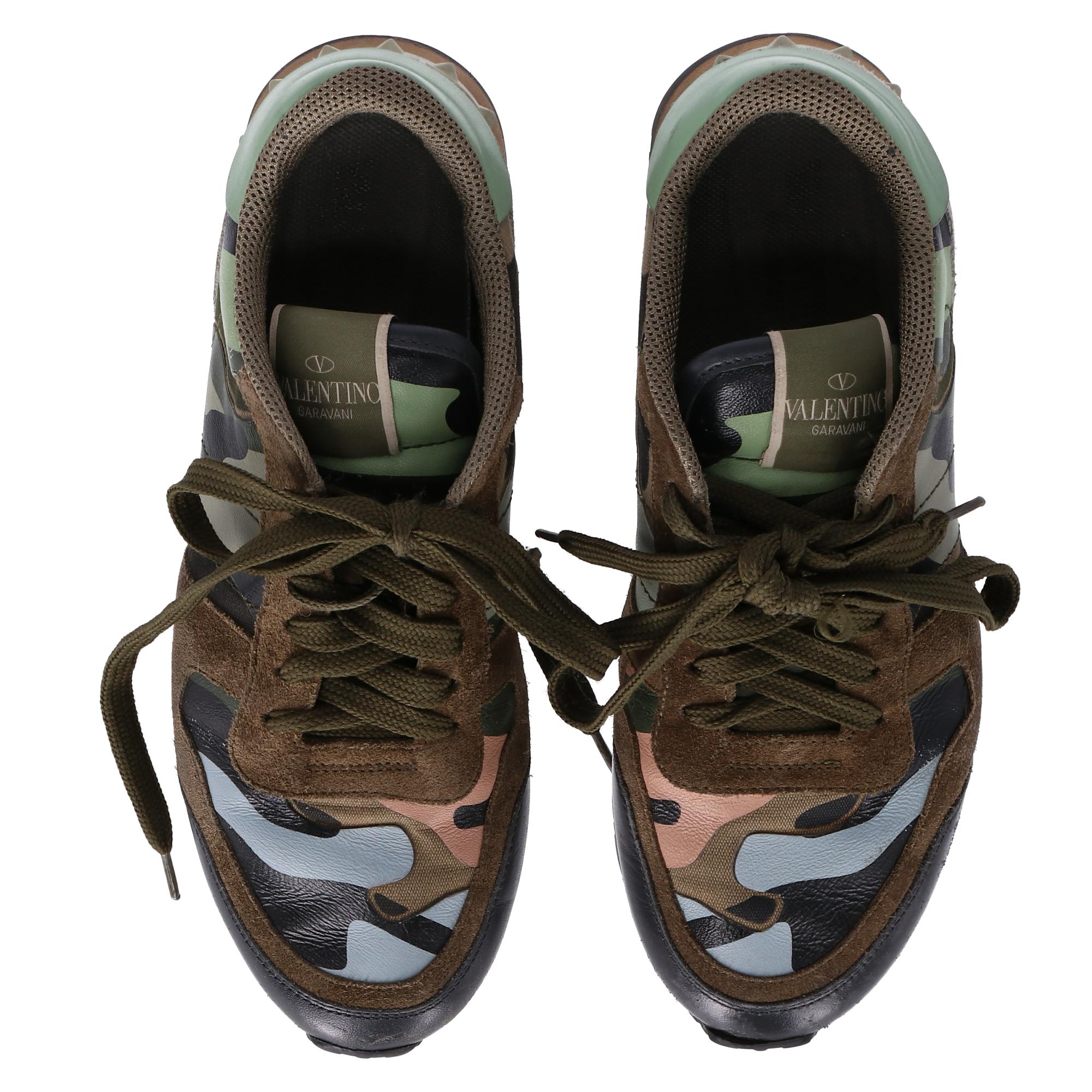 valentino camouflage sneakers