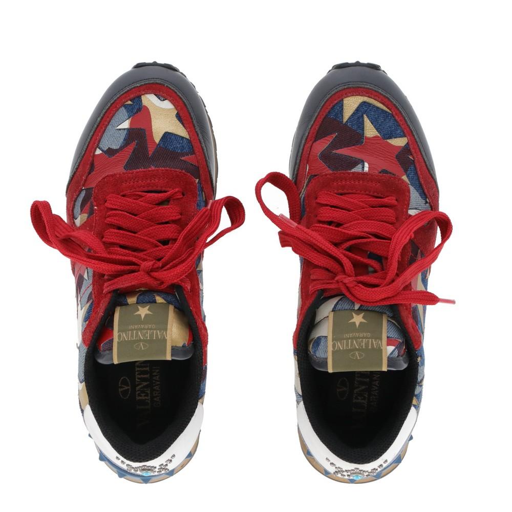 2010s Valentino Camouflage Rockrunner Sneakers In Good Condition In Lugo (RA), IT