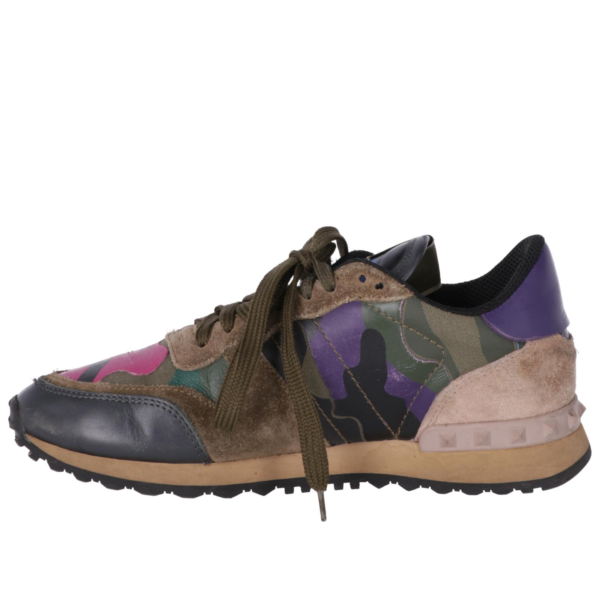 2010s Valentino Camouflage Rockrunner Sneakers at 1stDibs 