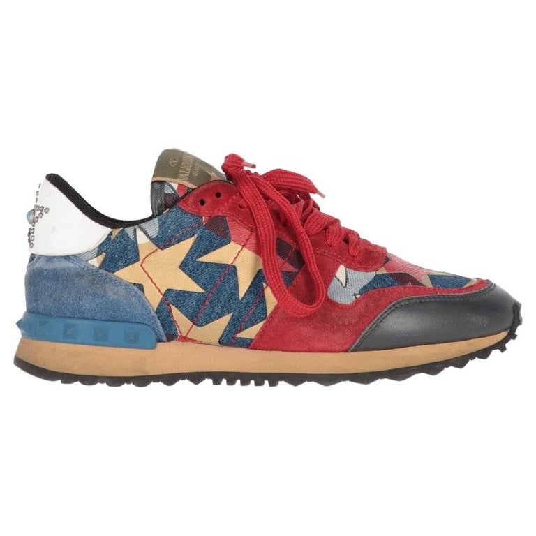 2010s Valentino Camouflage Rockrunner Sneakers at 1stDibs | running shoes  with stars on them, valentino star sneakers