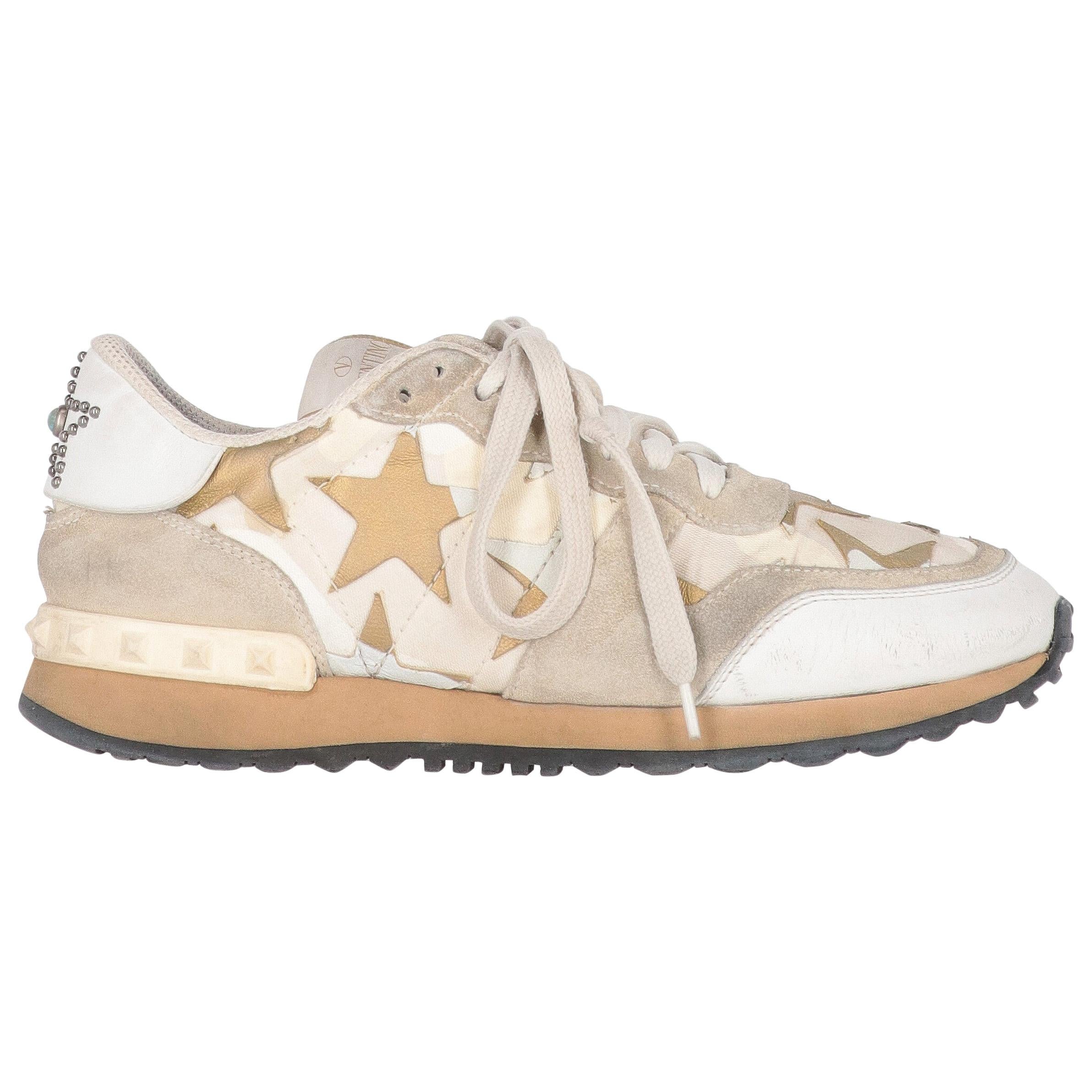 2010s Valentino Camouflage Rockrunner Sneakers For Sale