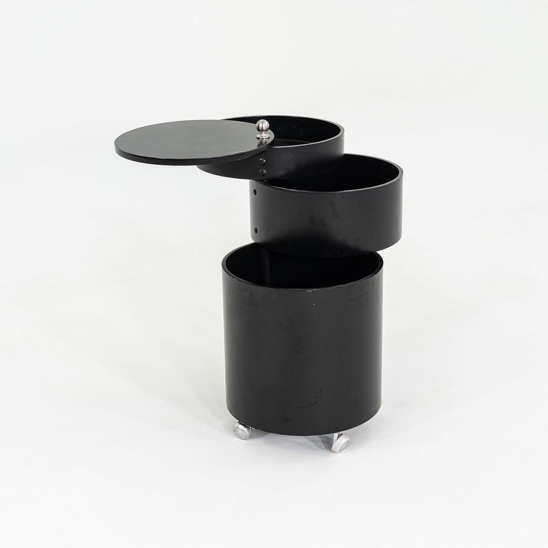 2010s Verpan Panton for Verpan Barboy Container Cart in Black In Good Condition For Sale In Philadelphia, PA