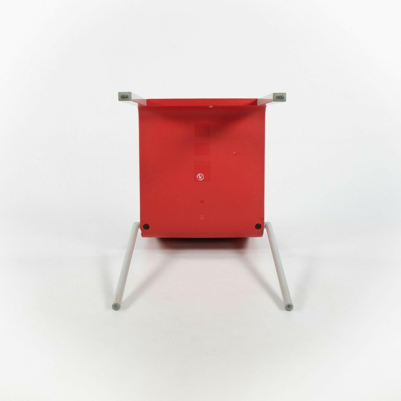 2010s Vitra .03 Stacking Chairs by Maarten Van Severen in Red For Sale 3