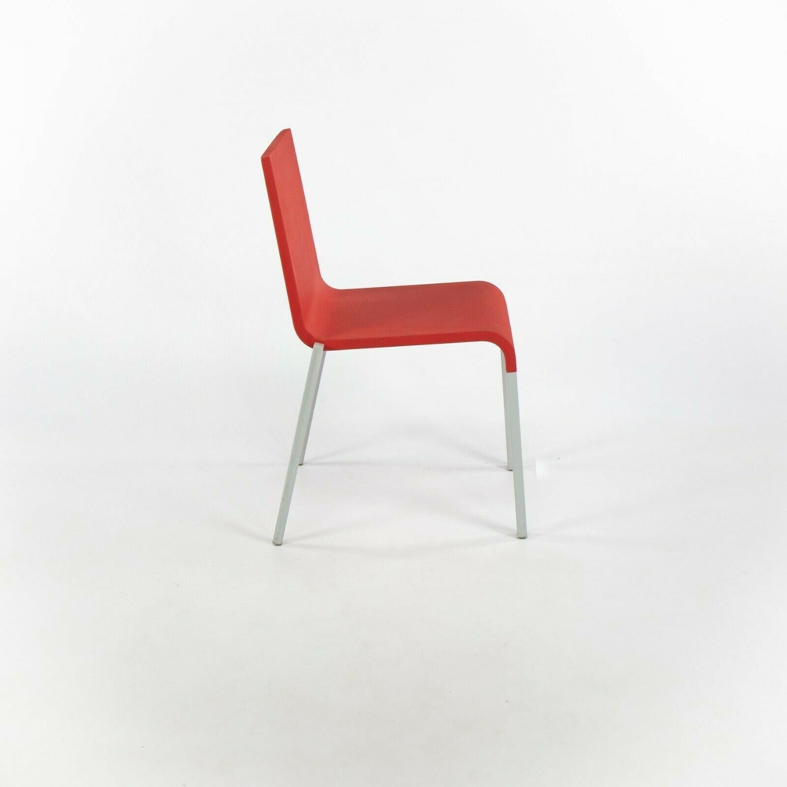 2010er Vitra .03 Stapelstühle von Maarten Van Severen in Rot im Angebot 2