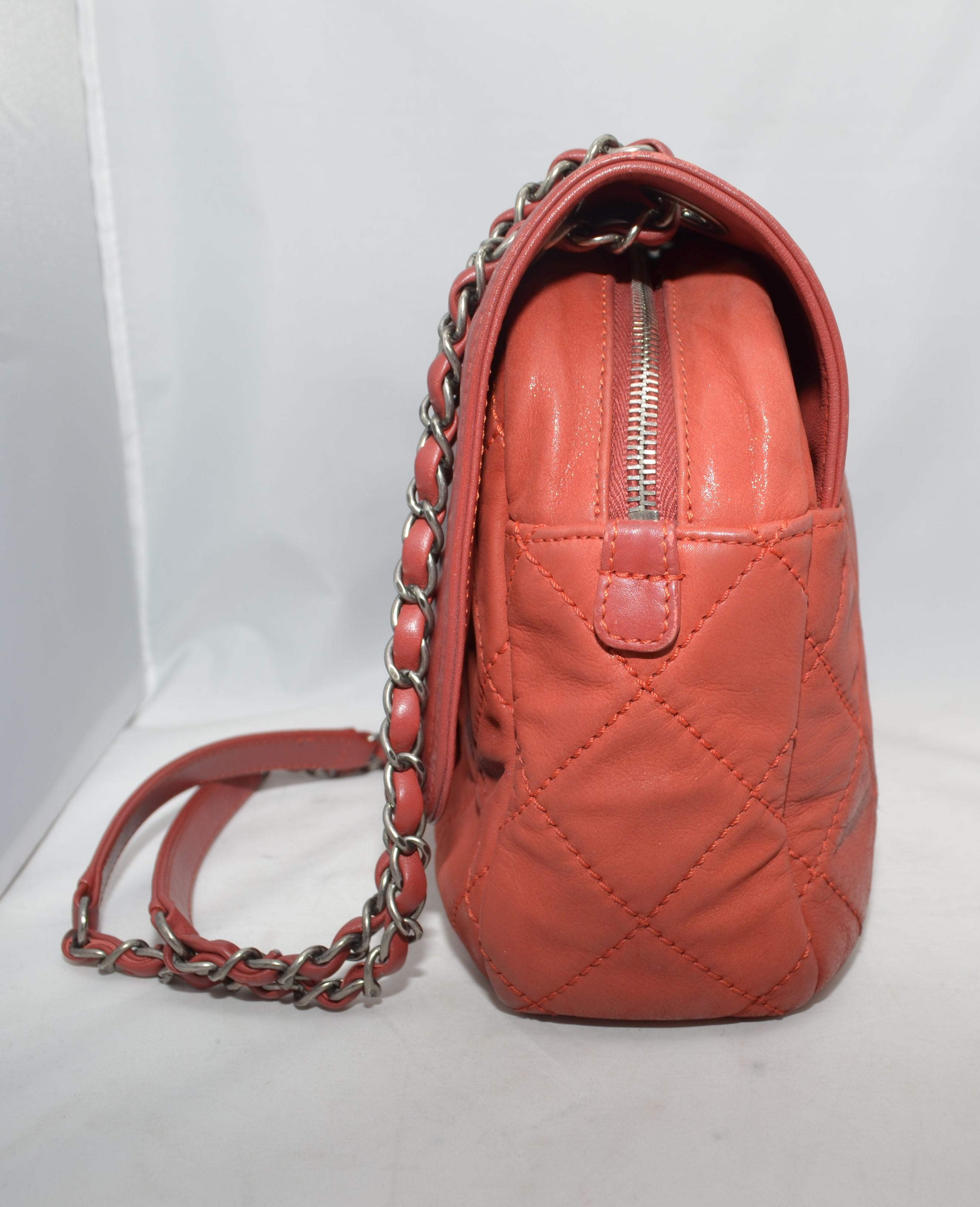 Pink 2011-2012 Chanel Quilted Reissue Shoulder Bag