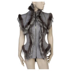 2011 Alexander McQueen Fur Trim Jacket