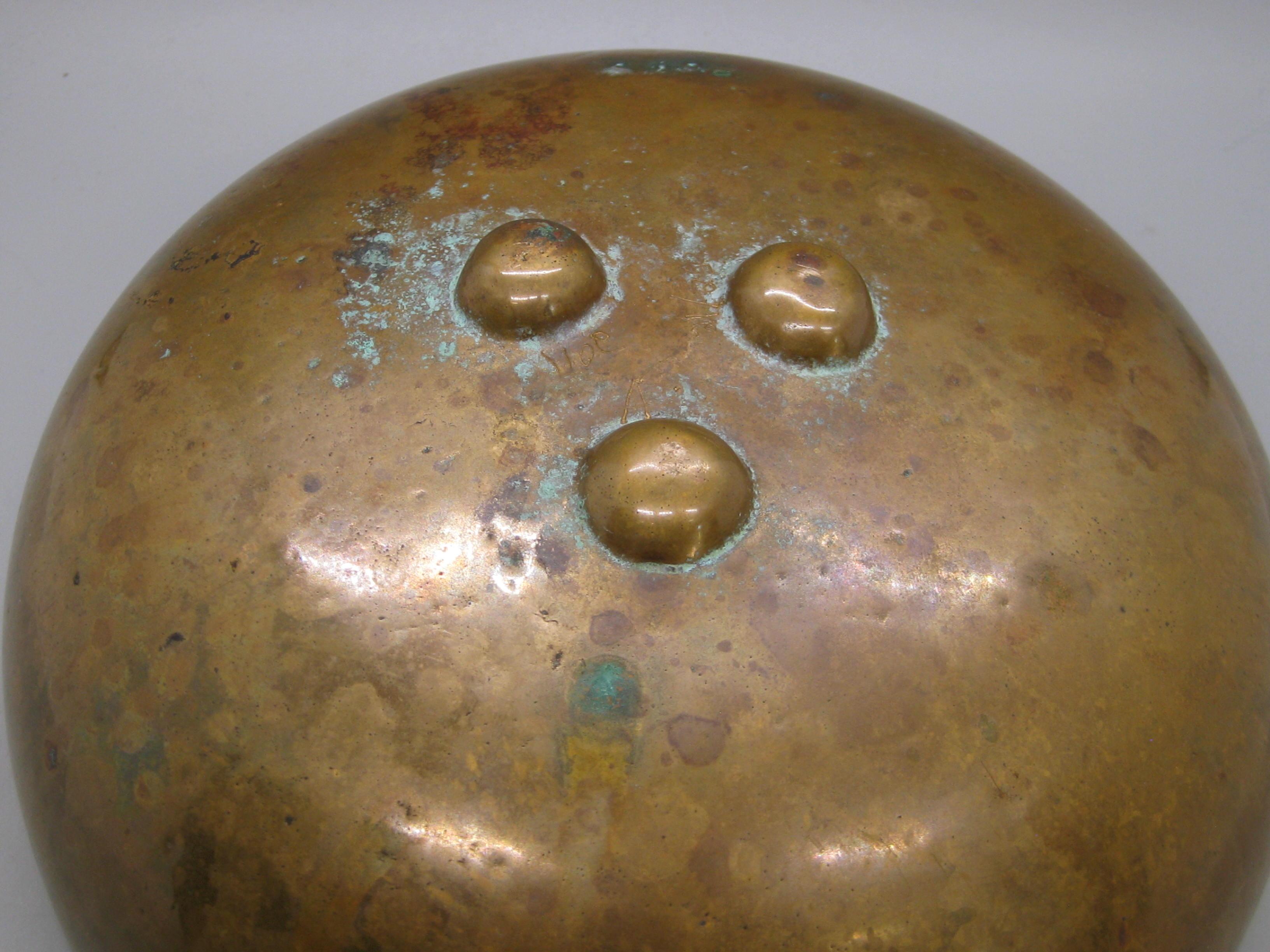 2011 Alma Allen Modernist Footed Solid Bronze Bowl Skulptur #21 von 250 7 1/2