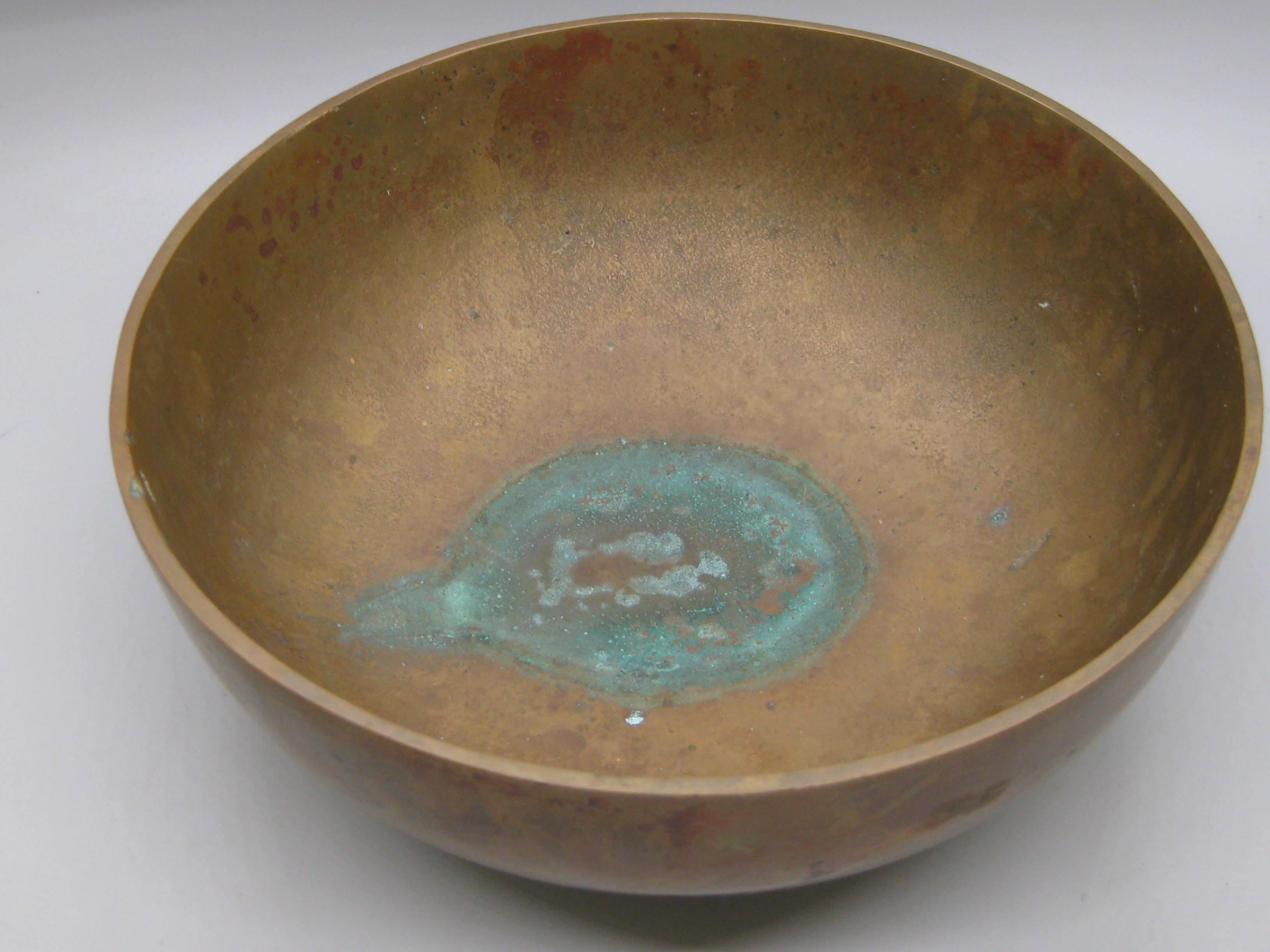 2011 Alma Allen Modernist Footed Solid Bronze Bowl Skulptur #21 von 250 7 1/2