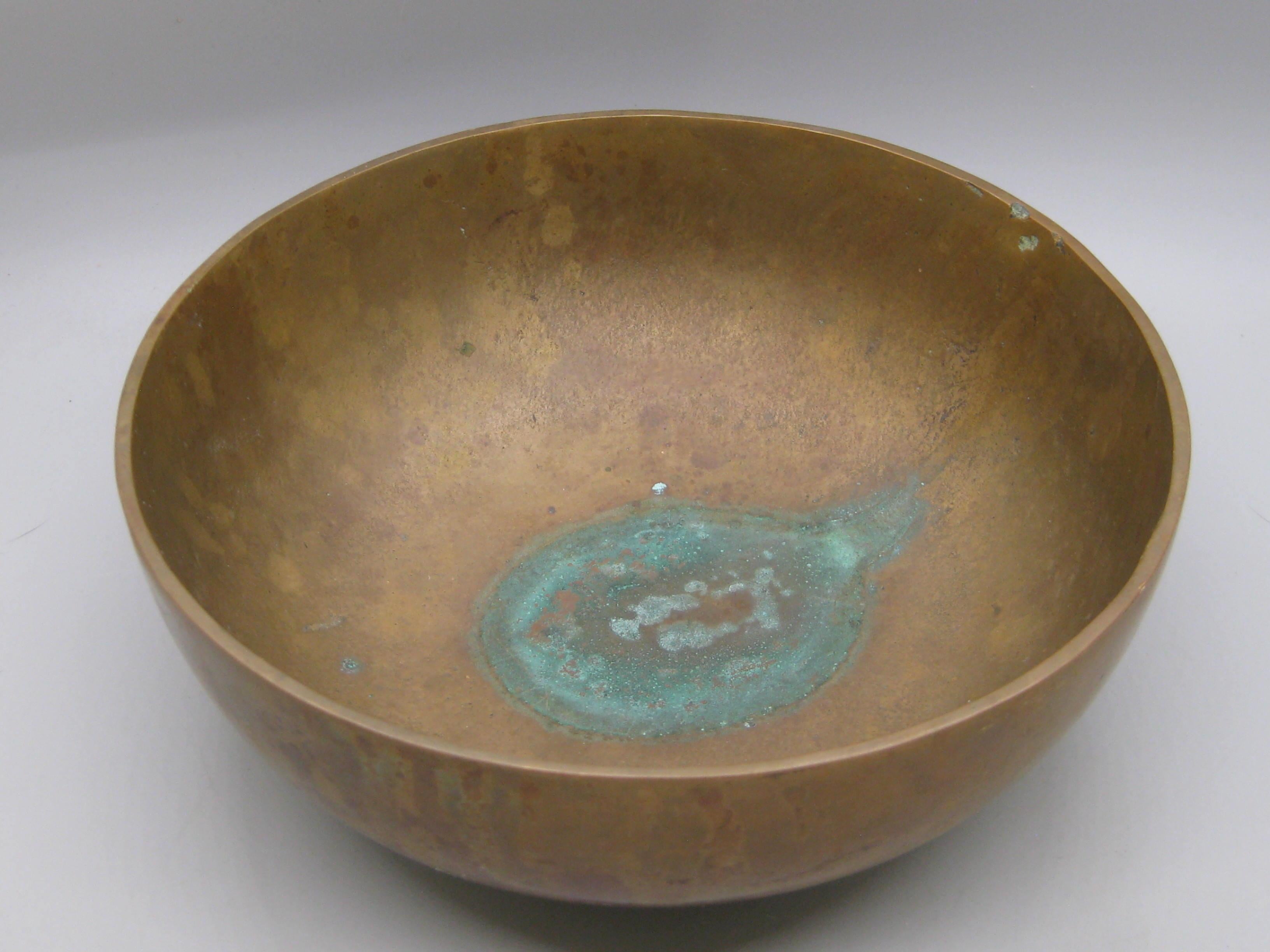 2011 Alma Allen Modernist Footed Solid Bronze Bowl Skulptur #21 von 250 7 1/2