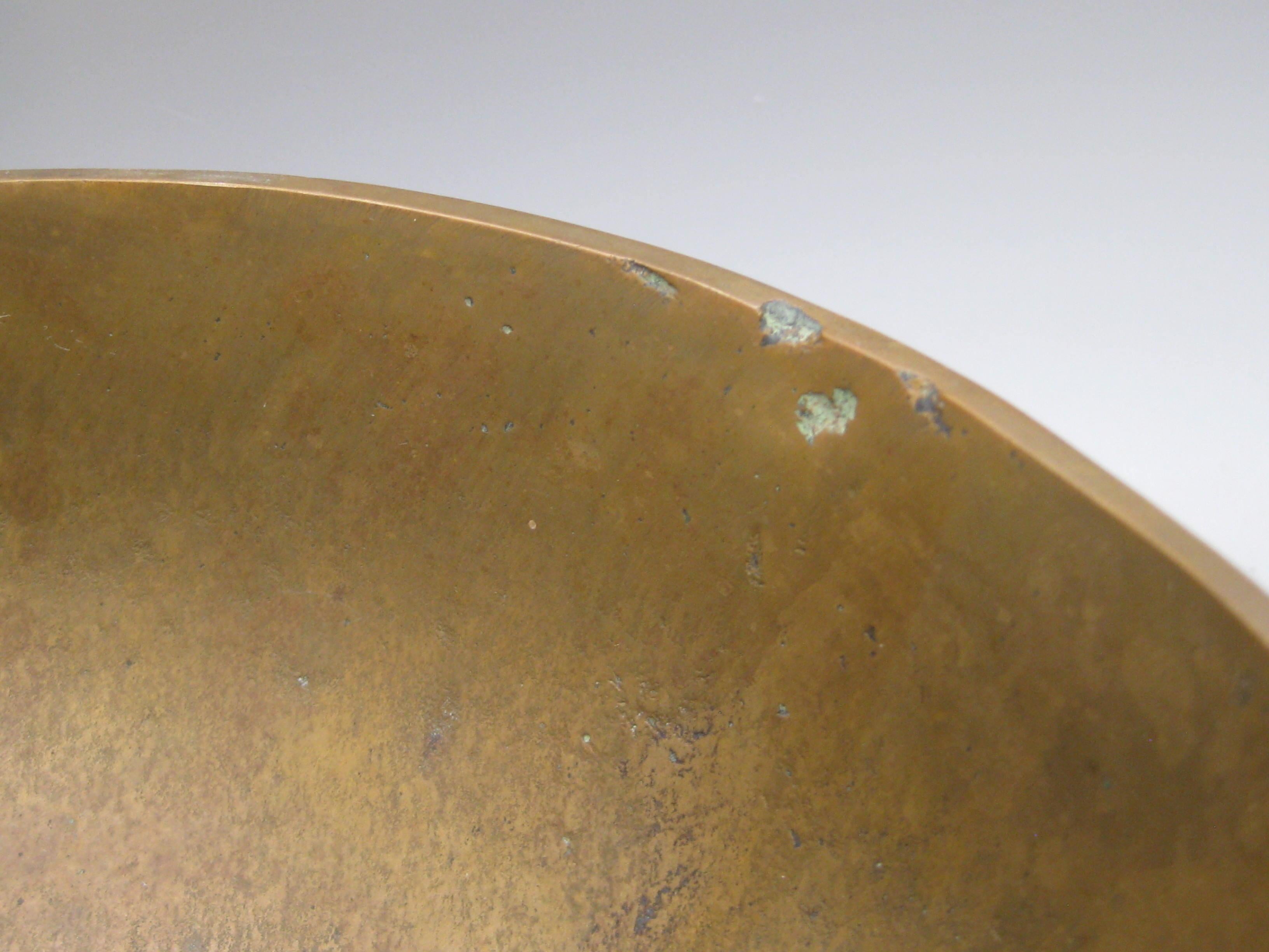 2011 Alma Allen Modernist Footed Solid Bronze Bowl Skulptur #21 von 250 7 1/2