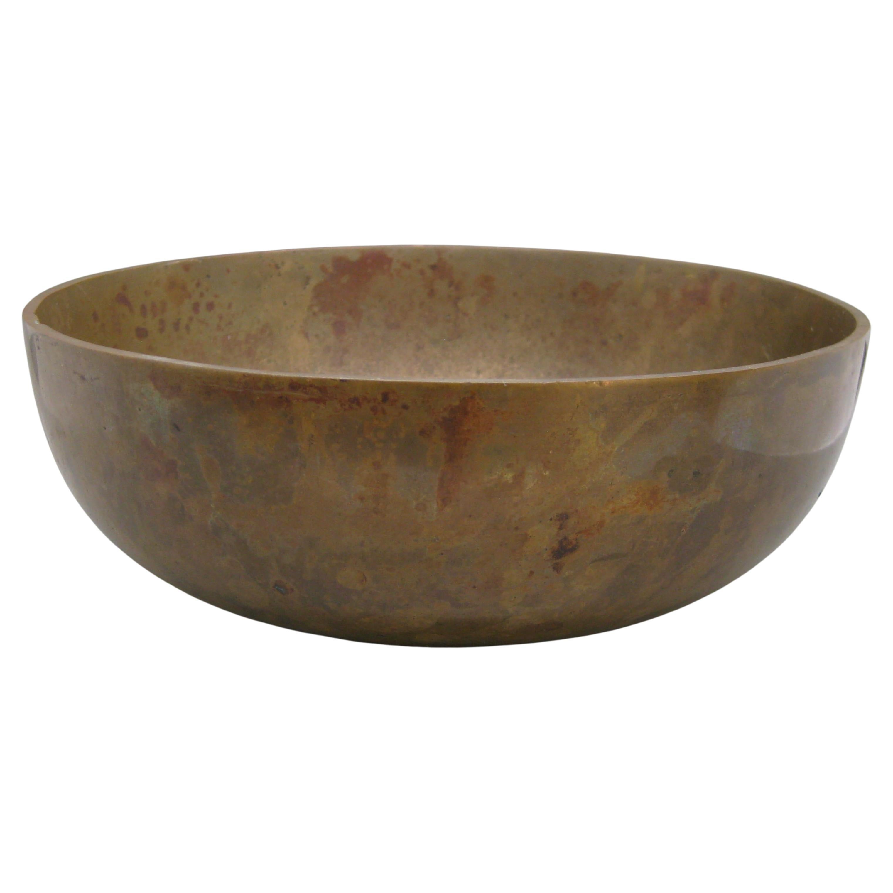 2011 Alma Allen Modernist Footed Solid Bronze Bowl Skulptur #21 von 250 7 1/2" W im Angebot