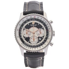 2011 Breitling Montbrillant Chronograph Stainless Steel Wristwatch