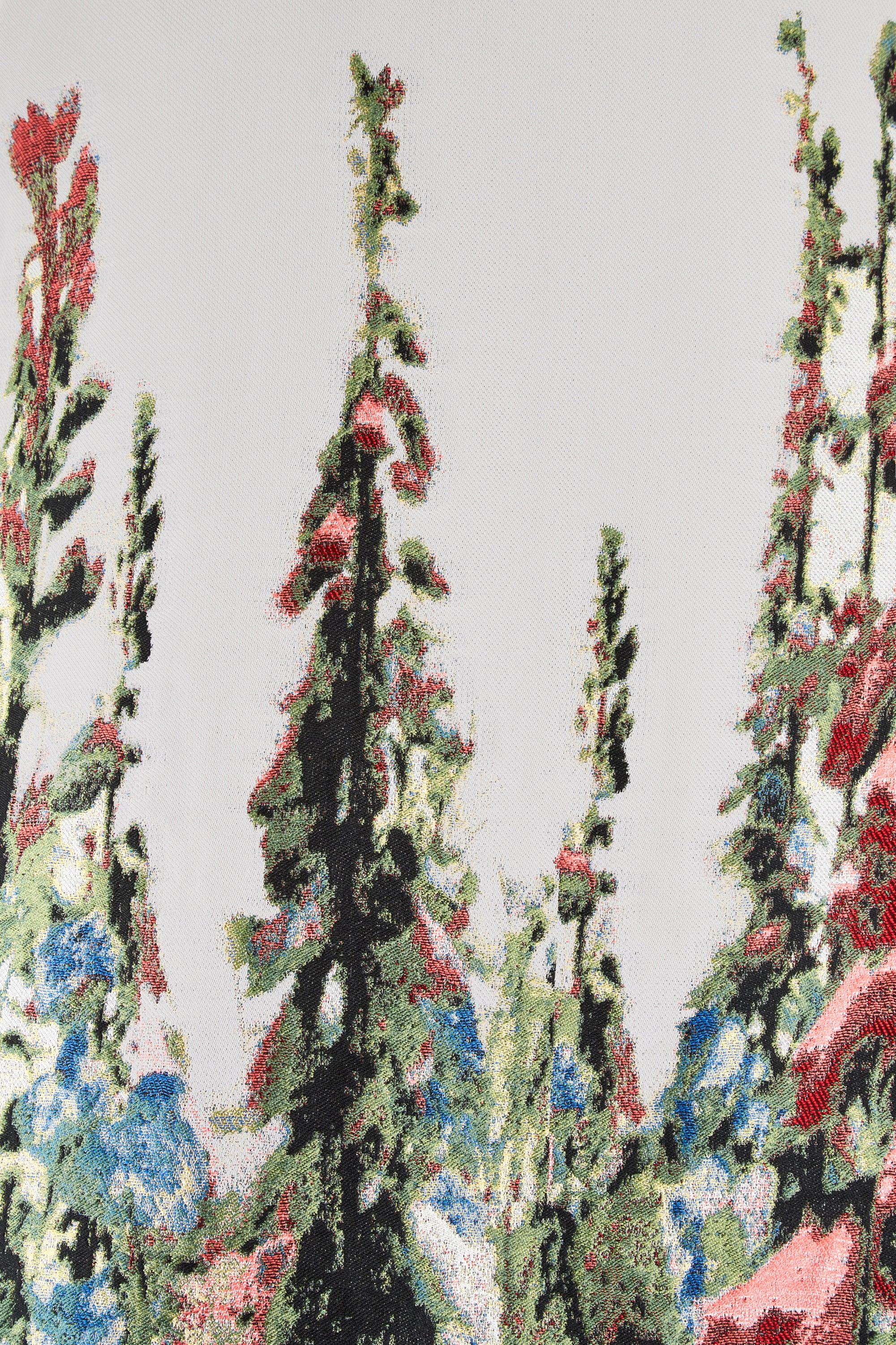 2011 Carolina Herrera Laufsteg Dokumentiertes Maxikleid mit Blumenmuster Damen im Angebot