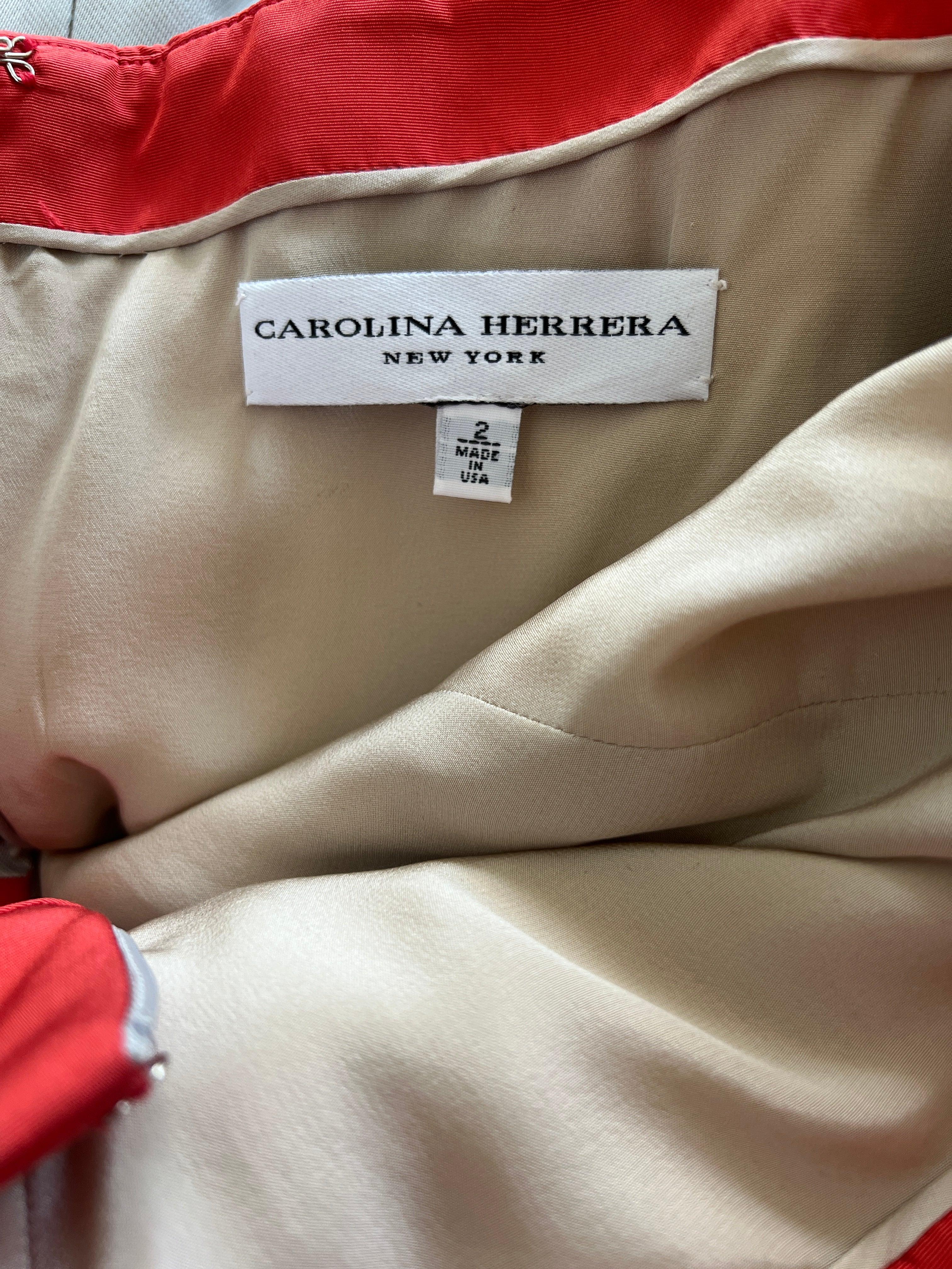 2011 Carolina Herrera Laufsteg Dokumentiertes Maxikleid mit Blumenmuster im Angebot 2