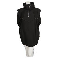 2011 Celine By Phoebe Philo, giacca a vento blu scuro in cotone