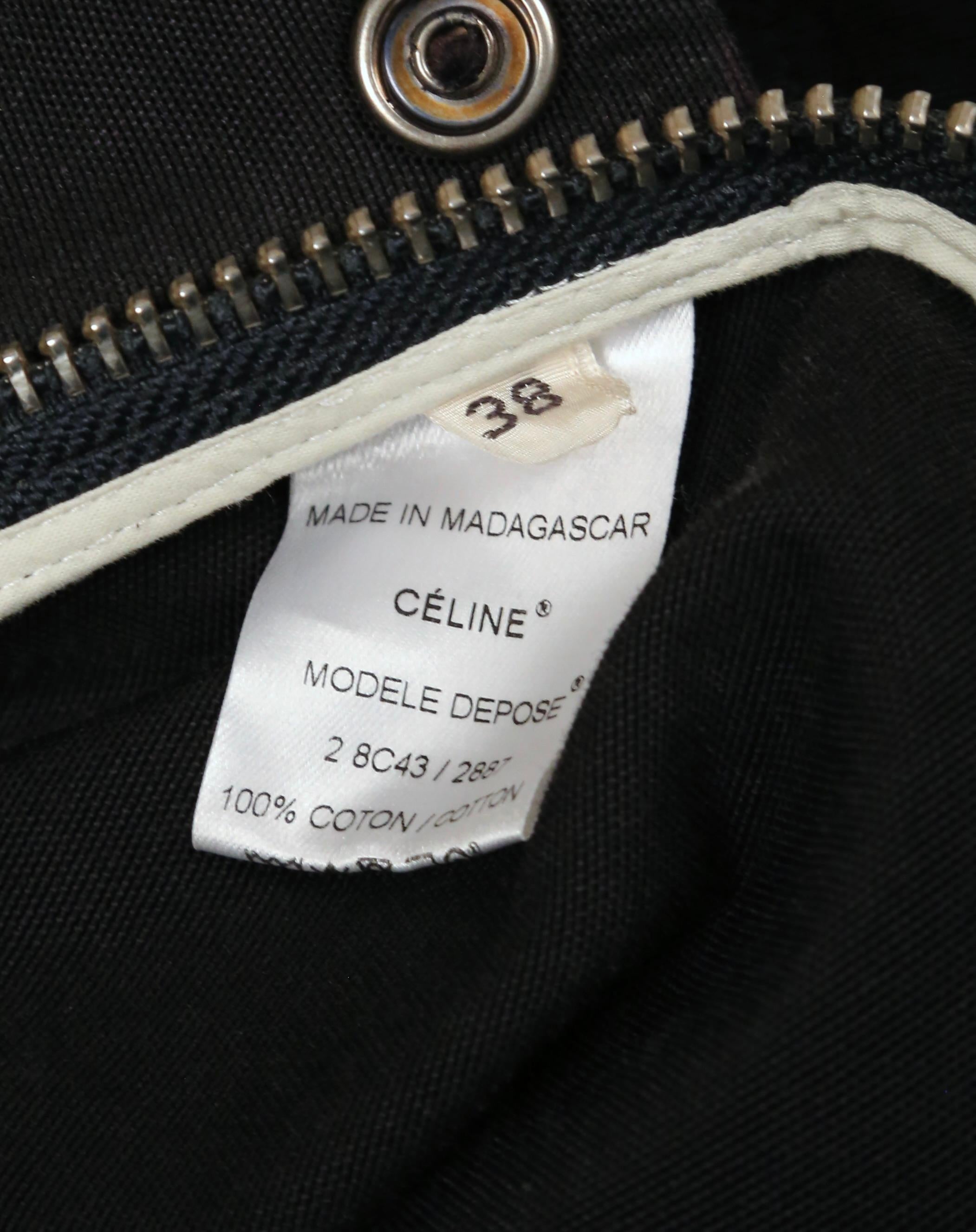 2011 Celine By PHOEBE PHILO deep navy blue anorak jacket in cotton For Sale 4