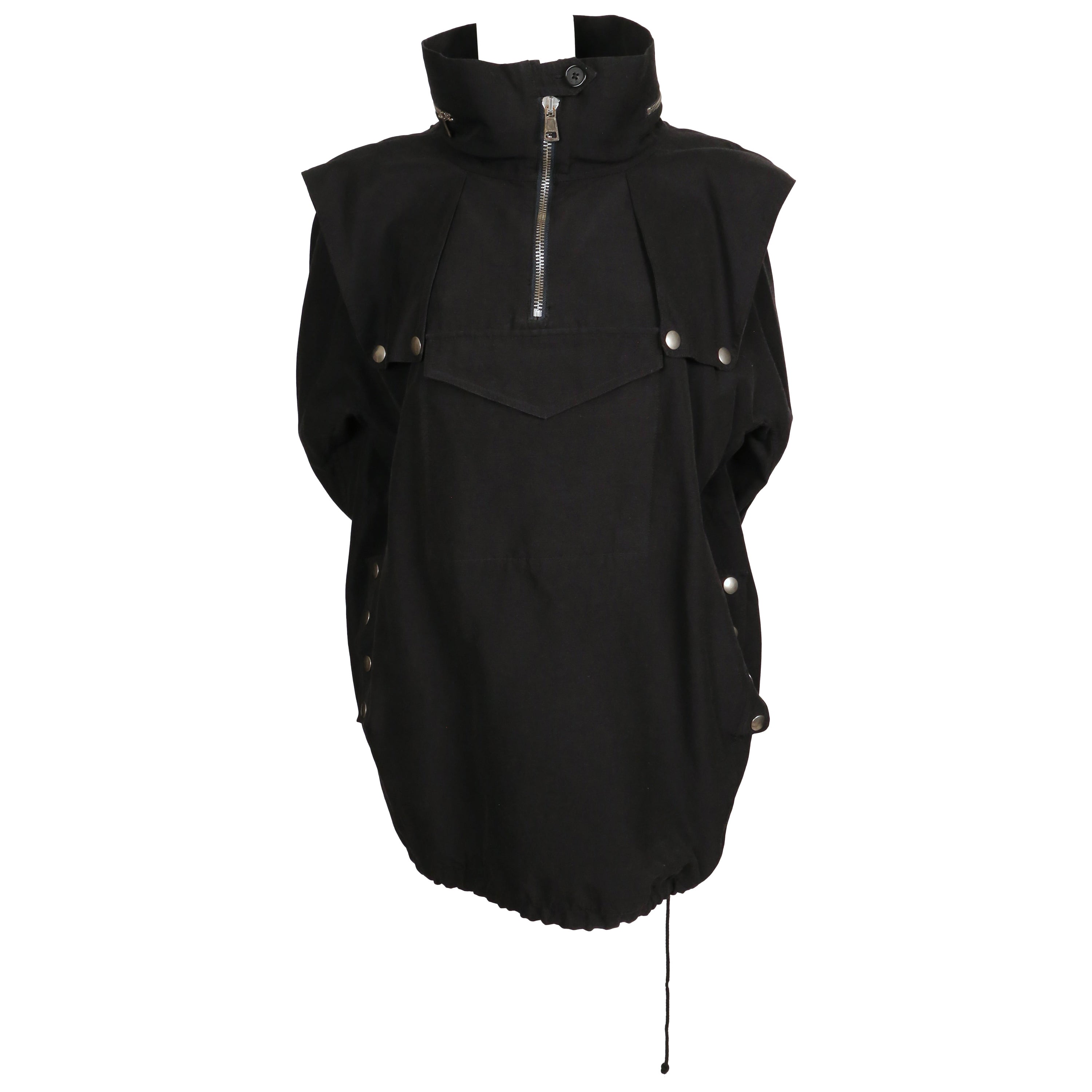 2011 Celine By PHOEBE PHILO Chaqueta anorak de algodón azul marino oscuro