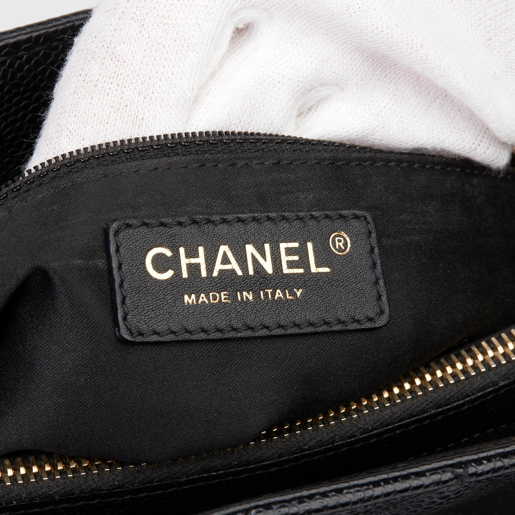 2011 Chanel Black Quilted Caviar Leather Grand Shopping Tote GST 3
