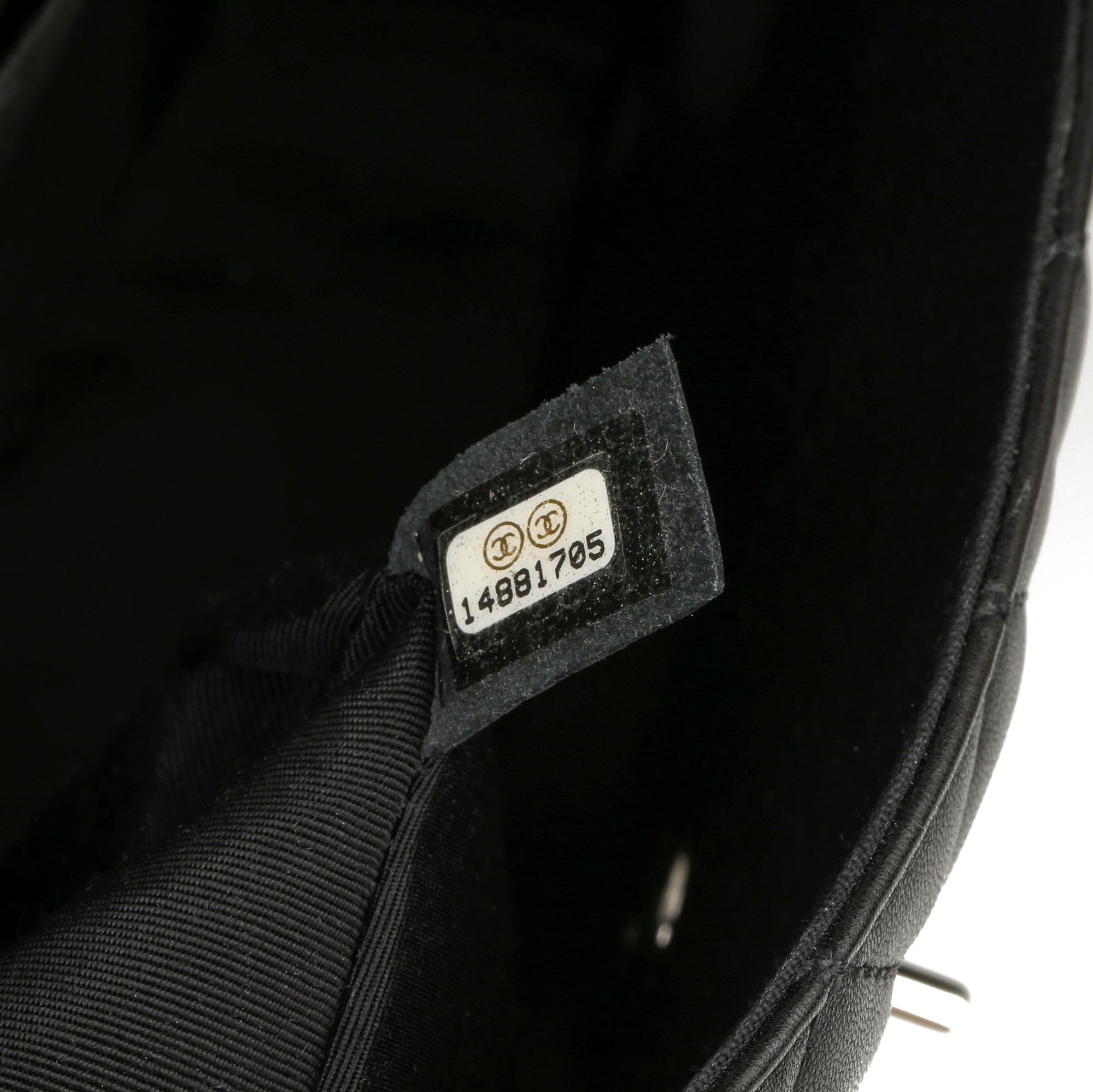 2011 Chanel Black Quilted Lambskin Lady Bug Medium Classic Single Flap Bag 3