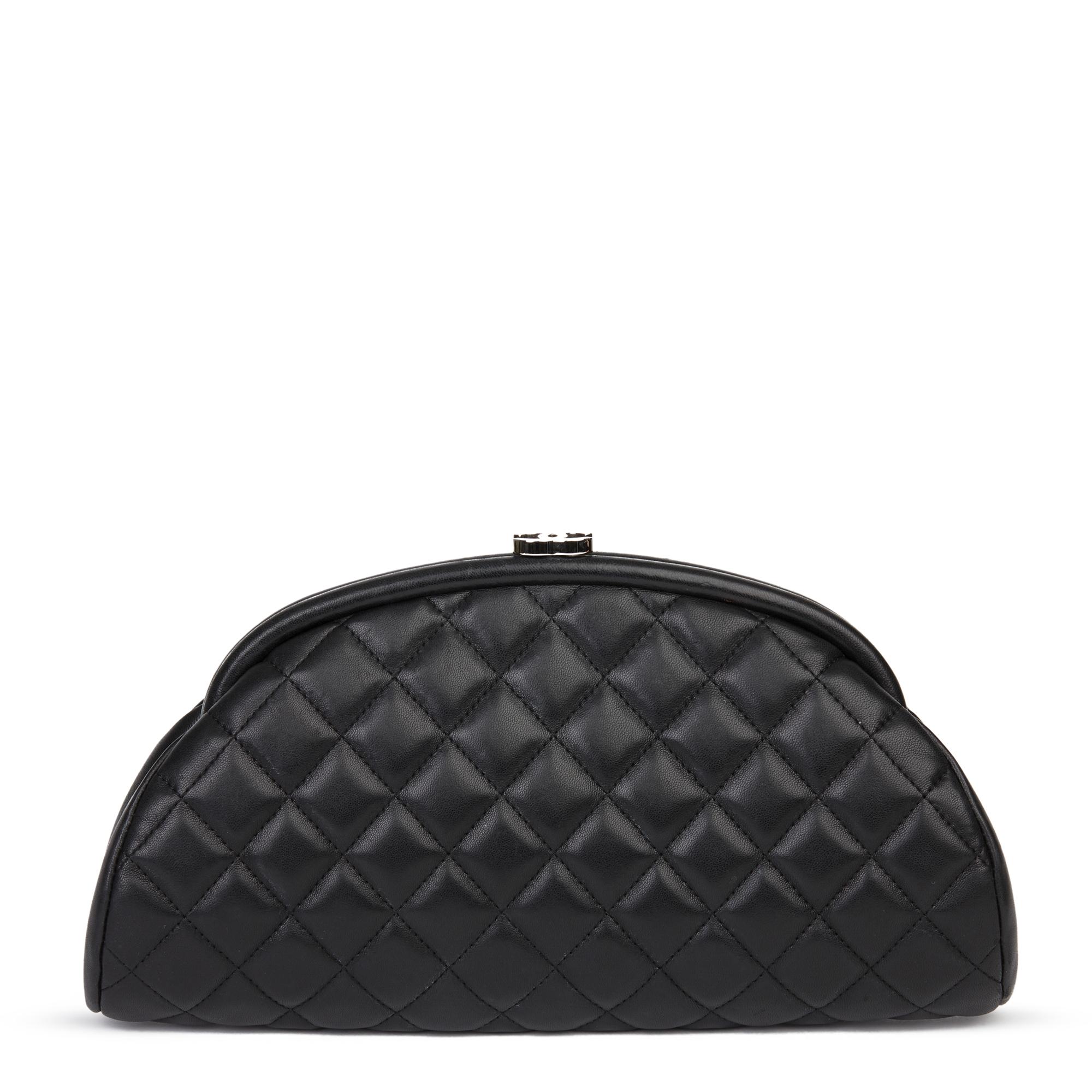 Women's 2011 Chanel Black Quilted Lambskin Timeless Clutch