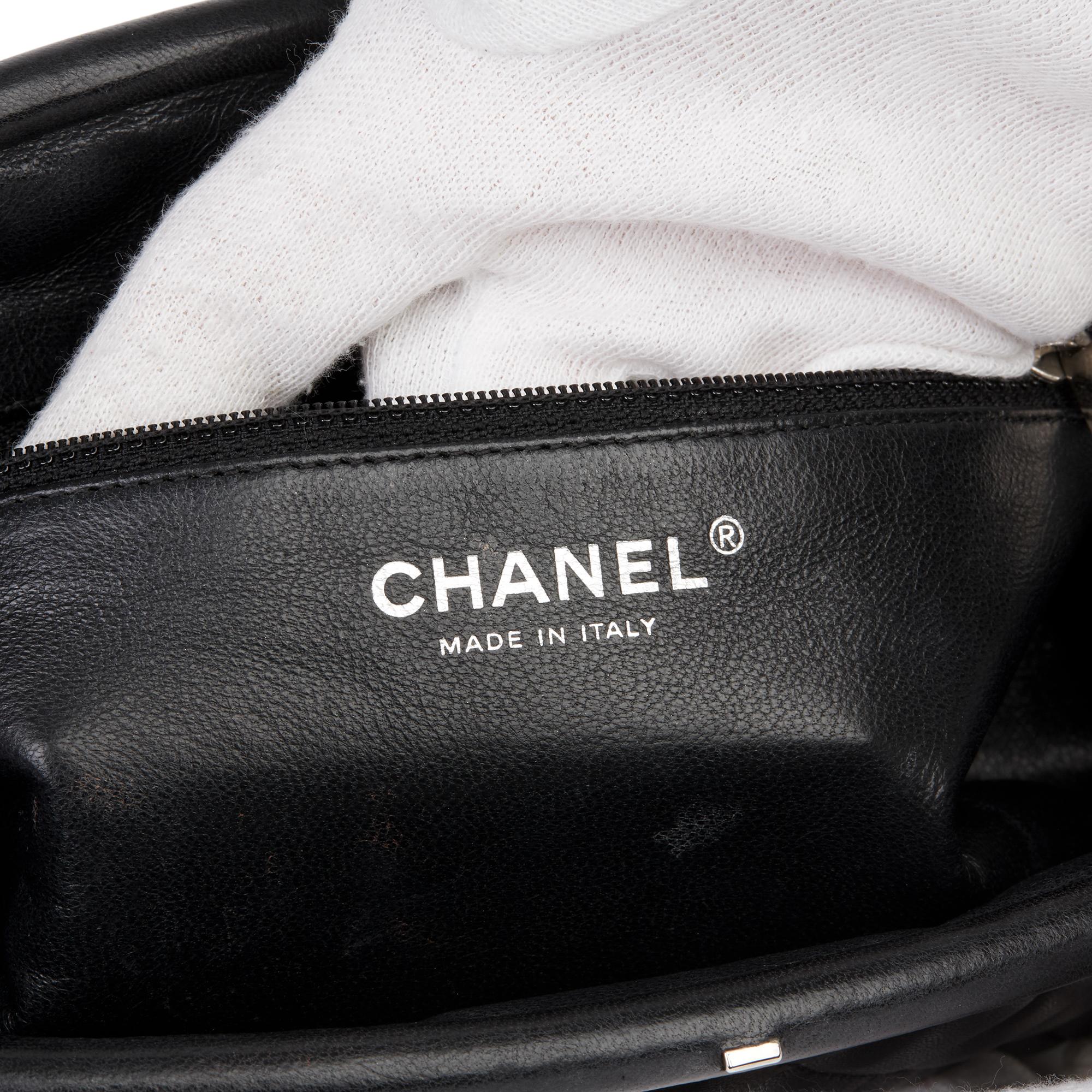 2011 Chanel Black Quilted Lambskin Timeless Clutch 5