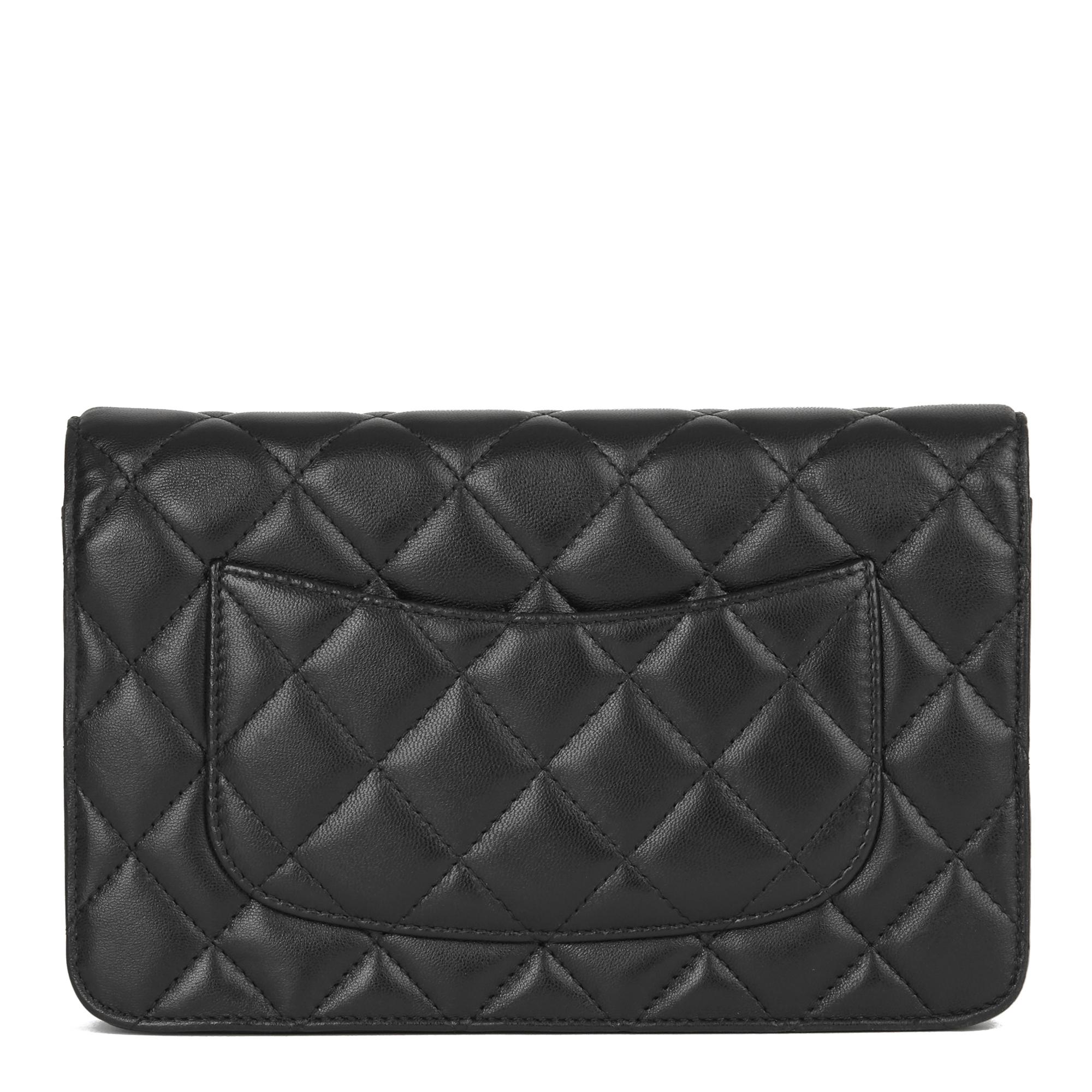 2011 Chanel Black Quilted Lambskin Wallet-on-Chain WOC 1