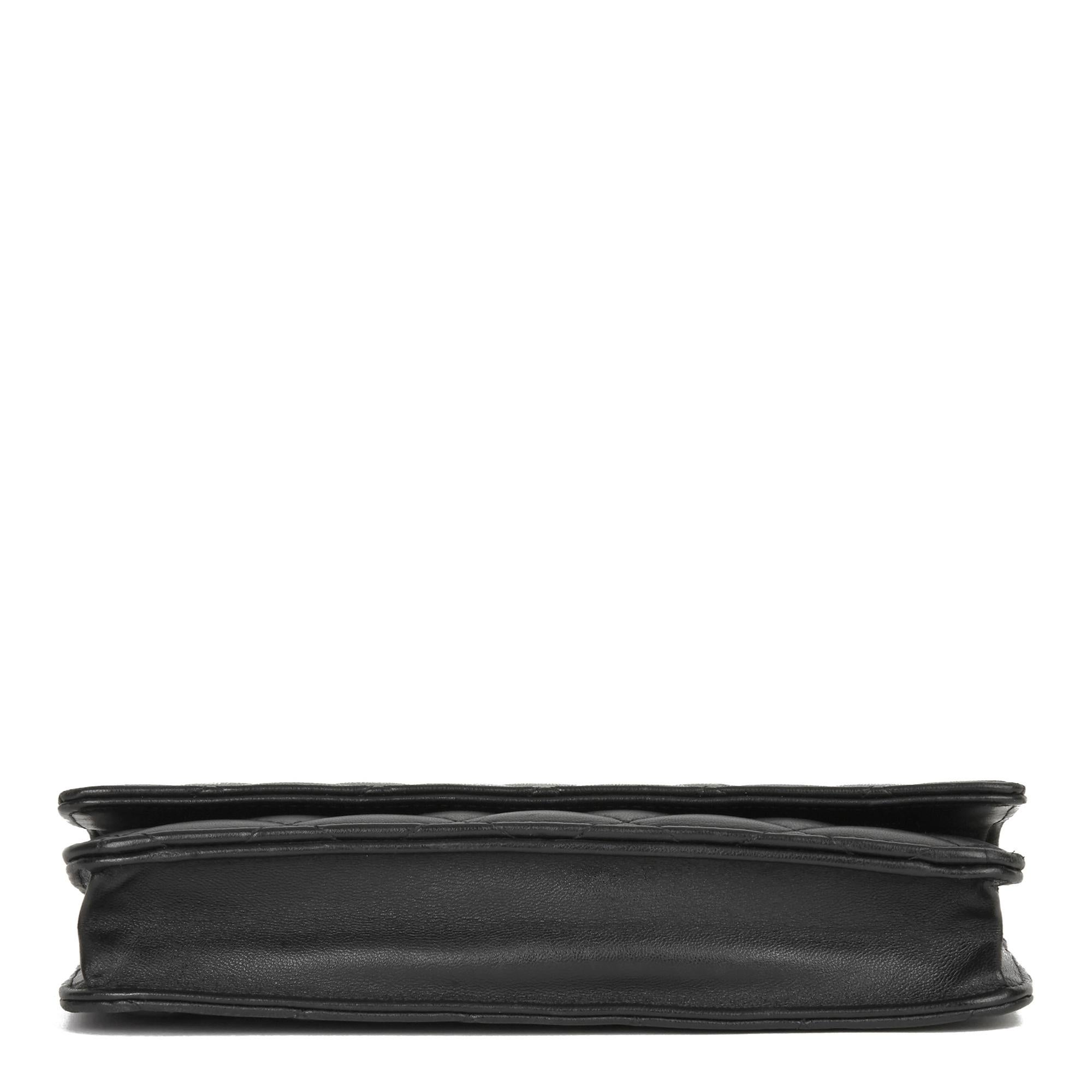 2011 Chanel Black Quilted Lambskin Wallet-on-Chain WOC 2