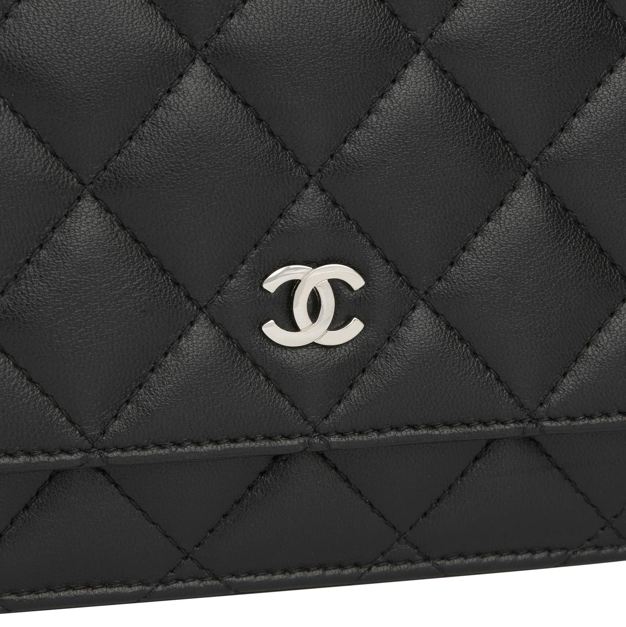 2011 Chanel Black Quilted Lambskin Wallet-on-Chain WOC 3
