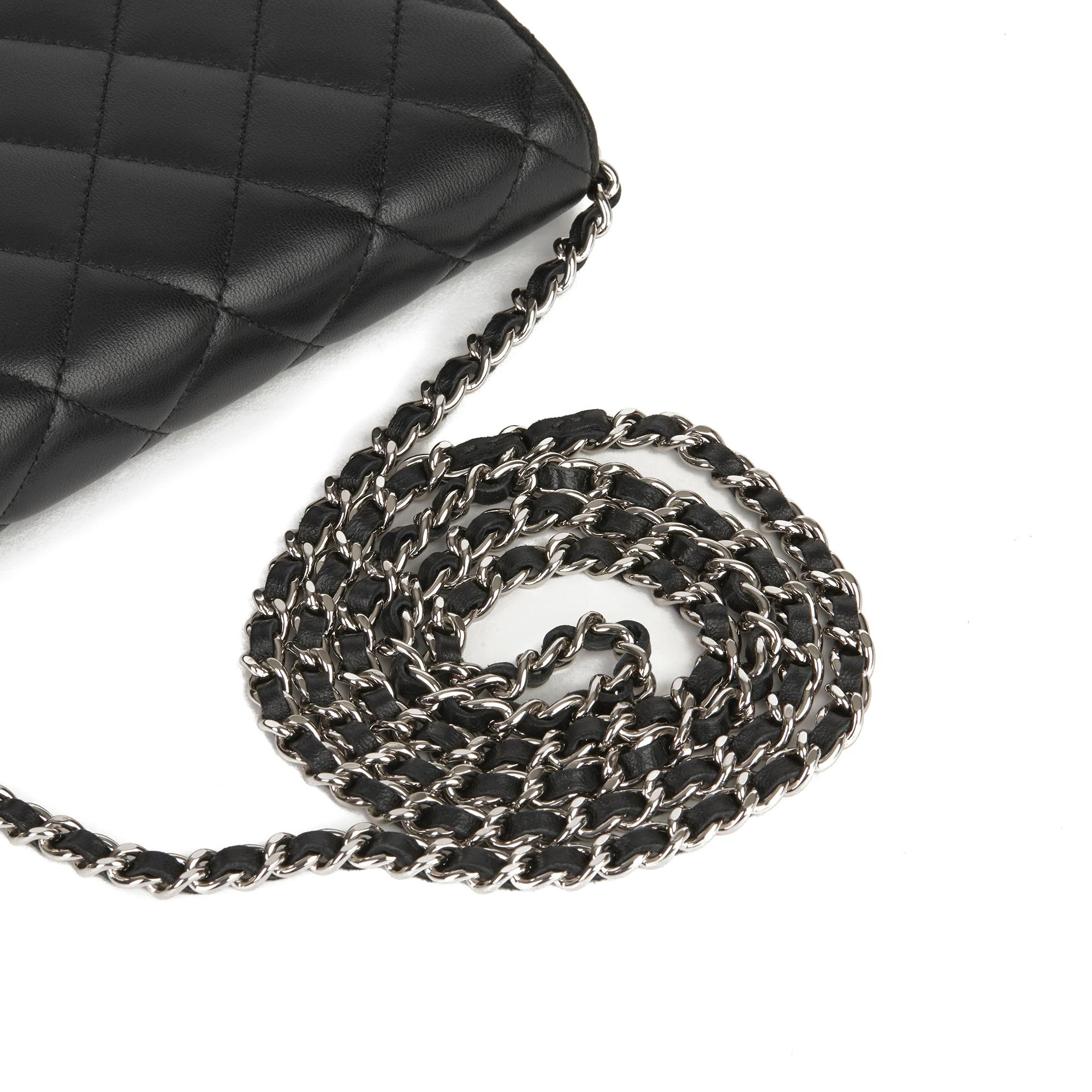 2011 Chanel Black Quilted Lambskin Wallet-on-Chain WOC 4